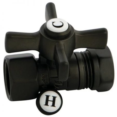 Kingston Brass CC44155ZX Kingston Brass Millennium .5 in. FIP X .5 in. Or .44 in. Slip Joint Straight Valve; Oil Rubbed Bronze
