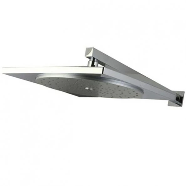 Kingston Brass KX8221CK Kingston Brass Claremont 12 in. Rainfall Square Showerhead with 16 in. Shower Arm; Polished Chrome