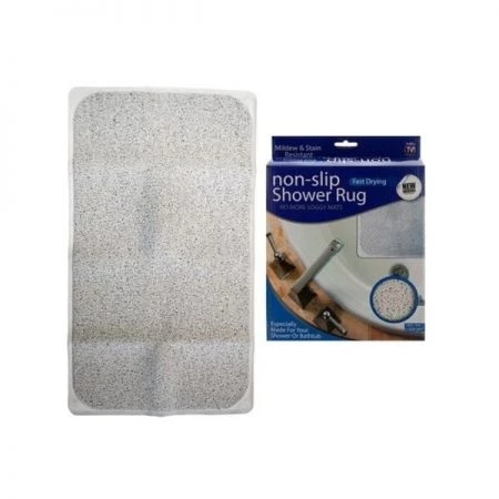 Bulk Buys OC550-2 Fast Drying Non-Slip Shower Rug -Pack of 2