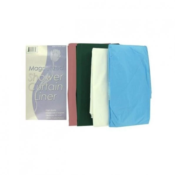 Bulk Buys HL076-96 Magnetized Shower Curtain Liner -Pack of 96