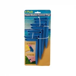 Bulk Buys SI010-24 Picnic Blanket Fastener Pegs Set -Pack of 24