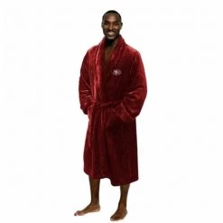 Northwest 1NFL-34900-0013-RET NFL San Francisco 49ers Man Silk Touch Bath Robe; Large & Extra Large