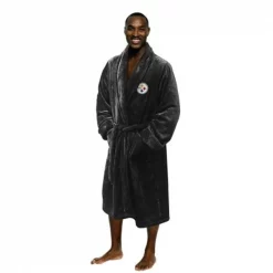 Northwest 1NFL-34900-0078-RET NFL Steelers Man Bath Robe; Large & Extra Large
