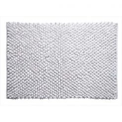 Better Trends BACR2436WH Chenille Rocks Bathrug; White – 24 x 36 in.