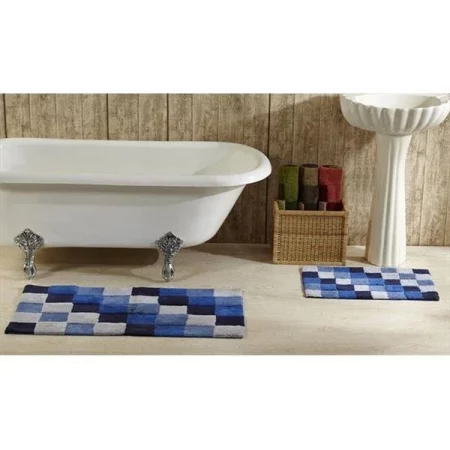 Better Trends 2PC2440BL Tiles Bathrug; Blue - 24 x 40 in. 2 Pieces