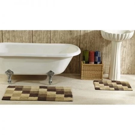 Better Trends 2PC2440BR Tiles Bathrug; Brown - 24 x 40 in. 2 Pieces