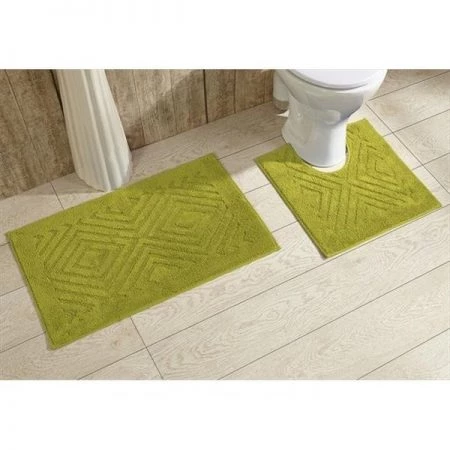 Better Trends 2PC2030GR Trier Bathrug; Green - 20 x 30 in. 2 Pieces