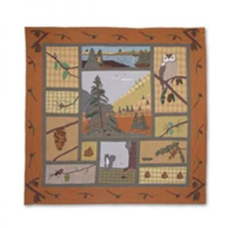 Patch Magic CSPINC Pinecone; Shower Curtain 72 x 72 in.