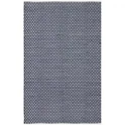 Safavieh BOS685D-4 4 x 6 ft. Small Rectangle Boston Hand Woven Bath Mats; Navy
