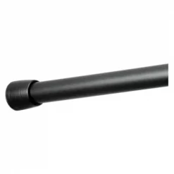 Interdesign 78574 Cameo Shower Curtain Tension Rod; Matte Black
