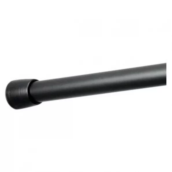 Interdesign 78574 Cameo Shower Curtain Tension Rod; Matte Black