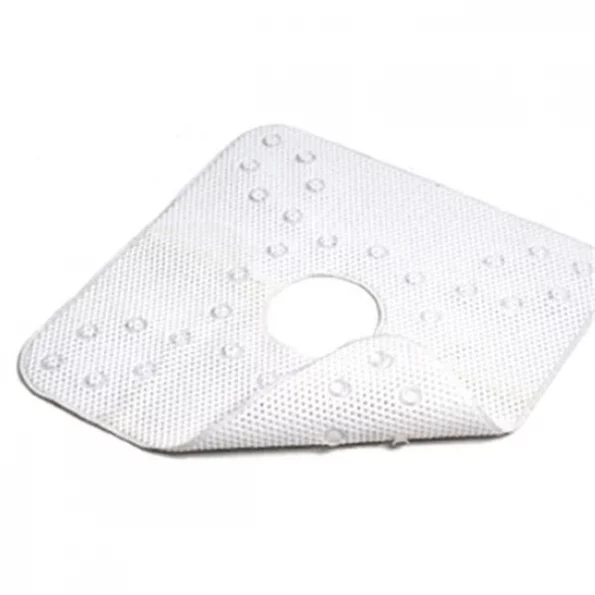 Kittrich SMAT-C3D03-04 21 x 21 in. White Grip Shower Stall Mat