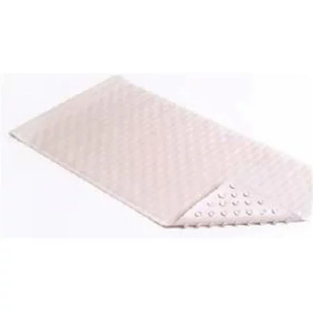 Daphne'S Dinnette BMAT-C4V04-04 18 x 36 in. White Wave Rubber Bath Mat