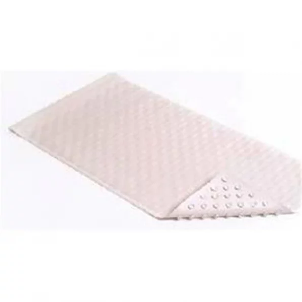 BMAT-C4V04-04 18 x 36 in. White Wave Rubber Bath Mat