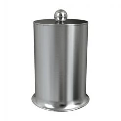 Tatara Group NP1H Newport Collection Cotton Swab-Cotton Container – 18-8 Brushed Stainless