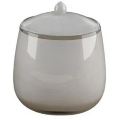 NuSteel RP1H Roly Poly Collection Cotton Swab-Cotton Container – White Resin