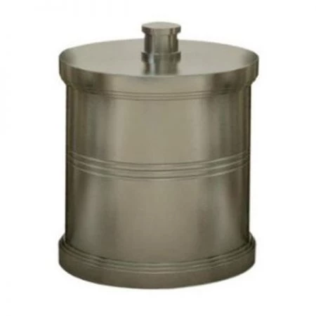 Tatara Group DR1H Dual Ridge Collection Cotton Swab-Cotton Container - Brushed Nickel -pack of 3