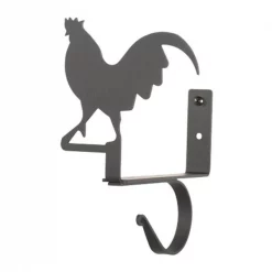 Village Wrought Iron CUR-SB-1 Rooster Curtain Shelf Brackets