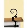 Village Wrought Iron CUR-SB-103 Scroll Curtain Shelf Brackets