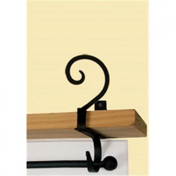 Village Wrought Iron CUR-SB-103 Scroll Curtain Shelf Brackets
