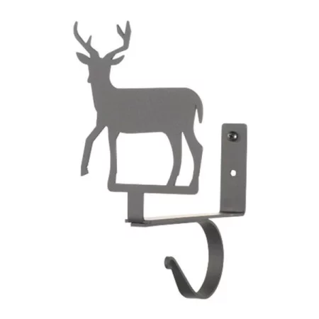 Village Wrought Iron CUR-SB-3 Deer Curtain Shelf Brackets