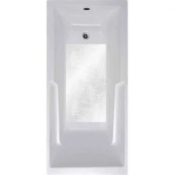 VersaTraction's Kahuna Grip Bathmat - Palm Frond White