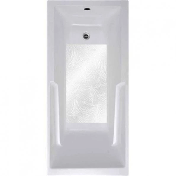 VersaTraction's Kahuna Grip Bathmat - Palm Frond White 1 VersaTraction's Kahuna Grip Bathmat – Palm Frond White