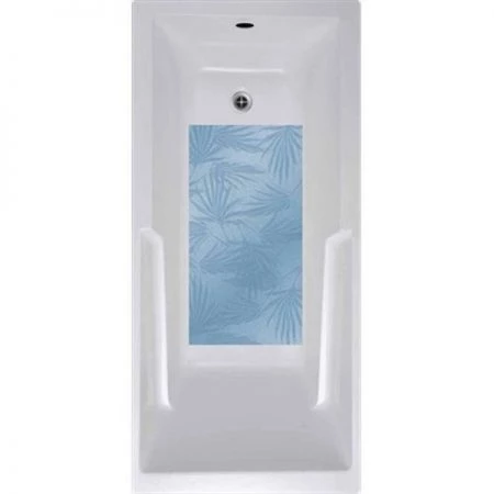 VersaTraction's Kahuna Grip Bathmat - Palm Frond Blue
