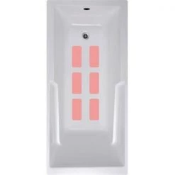 VersaTractiion's Kahuna Grip 4 in. x 9 in. Multi Use Tread Mat in Pink – Pack of 6