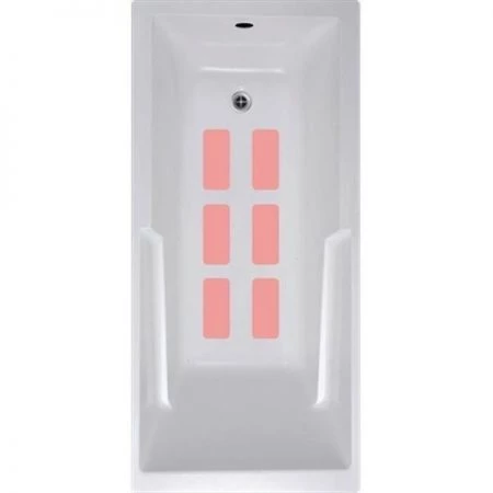 Versatraction VersaTractiion's Kahuna Grip 4 in. x 9 in. Multi Use Tread Mat in Pink - Pack of 6