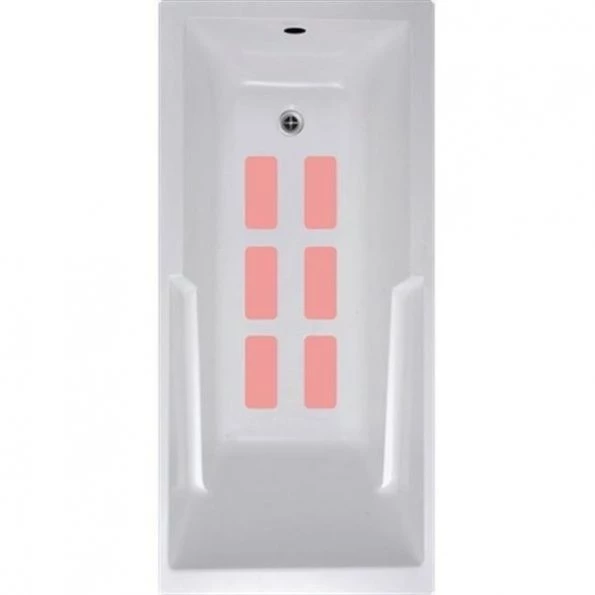 VersaTractiion's Kahuna Grip 4 in. x 9 in. Multi Use Tread Mat in Pink – Pack of 6