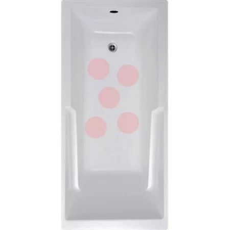 Versatraction VersaTractiion's Kahuna Grip 5 in. x 5 in. Circle Mat Pink - Pack of 5