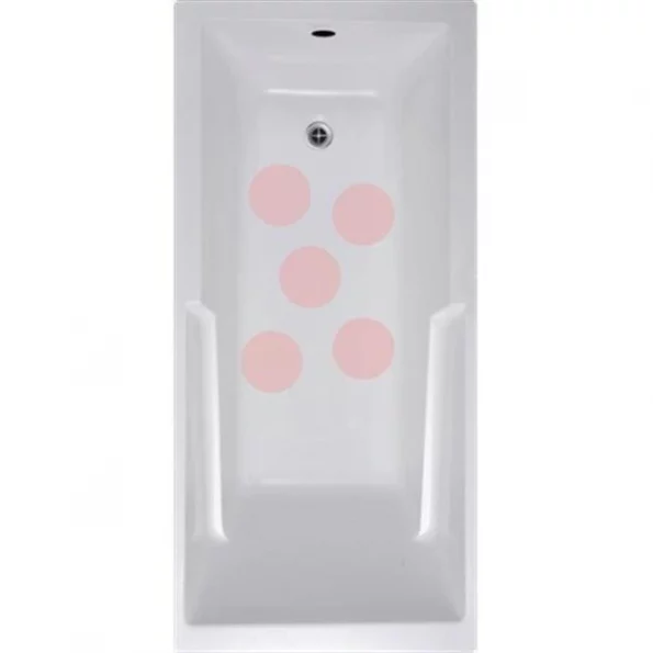 VersaTractiion's Kahuna Grip 5 in. x 5 in. Circle Mat Pink – Pack of 5