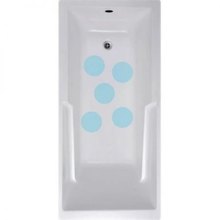 Versatraction VersaTractiion's Kahuna Grip 5 in. x 5 in. Circle Mat in Blue - Pack of 5