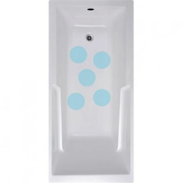 VersaTractiion's Kahuna Grip 5 in. x 5 in. Circle Mat in Blue – Pack of 5