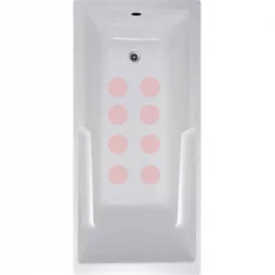 VersaTractiion's Kahuna Grip 4 in. x 4 in. Circle Mat in Pink – Pack of 8