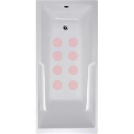 Versatraction VersaTractiion's Kahuna Grip 4 in. x 4 in. Circle Mat in Pink - Pack of 8