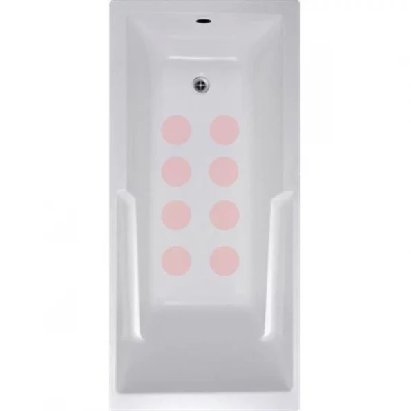 VersaTractiion's Kahuna Grip 4 in. x 4 in. Circle Mat in Pink – Pack of 8