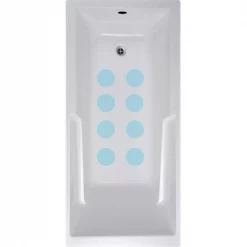 Versatraction VersaTractiion's Kahuna Grip 4 in. x 4 in. Circle Mat in Blue - Pack of 8