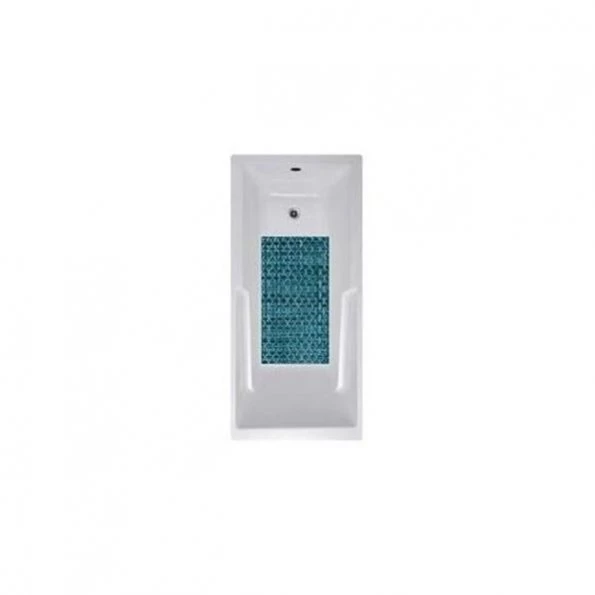 No Slip Mat NSM-WWBL 14 x 27 in. NSM Woven Weave Blue