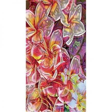 VersaTraction's Kahuna Grip Bathmat - Electric Flowers