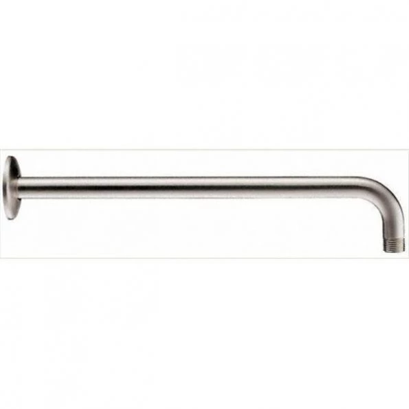 D2D Technologies 15 in. Right Angle Shower Arm with Flange in Brushed Nickel 1 15 in. Right Angle Shower Arm with Flange in Brushed Nickel