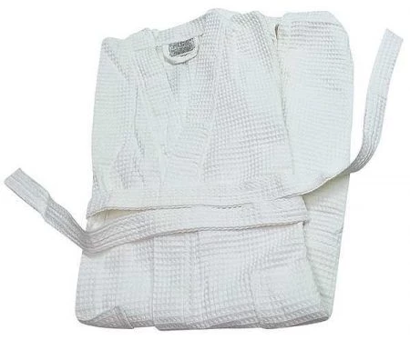 R & R Textile Bathrobe, Belted, Cotton/Polyester, PK12