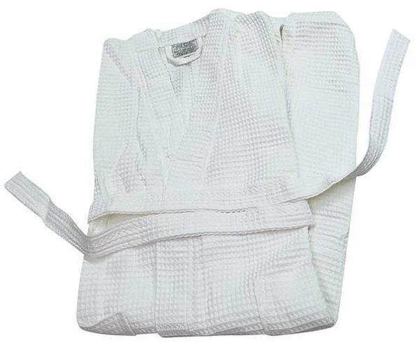 R & R Textile Bathrobe, Belted, Cotton/Polyester, PK12 1 Bathrobe, Belted, Cotton/Polyester, PK12