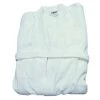 R & R Textile Bathrobe, Belted, Cotton, White, PK12