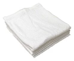 Bar Mop Towel, Ribbed, Cotton, 19inL, PK12