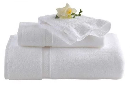 5 Star Hotel Collection Bath Towel, 30 x 56 In, White, PK12