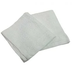 Wash Cloth, 12×12 In, White, PK12, Weight: 1 lb. per Dozen