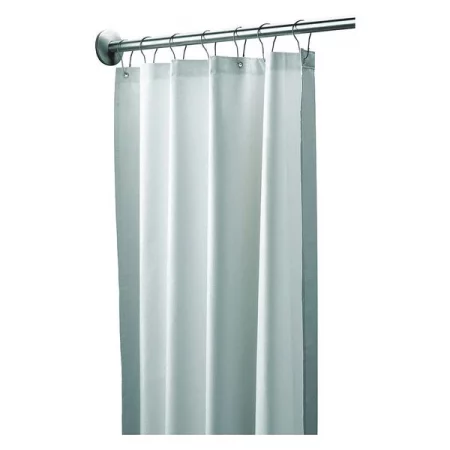 Bradley Shower Curtain, Vinyl, White, 36" W, 72" L