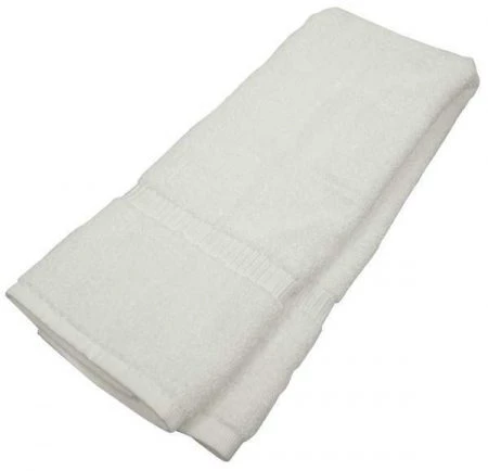 R & R Textile Hand Towel, 16x30 In, White, PK12